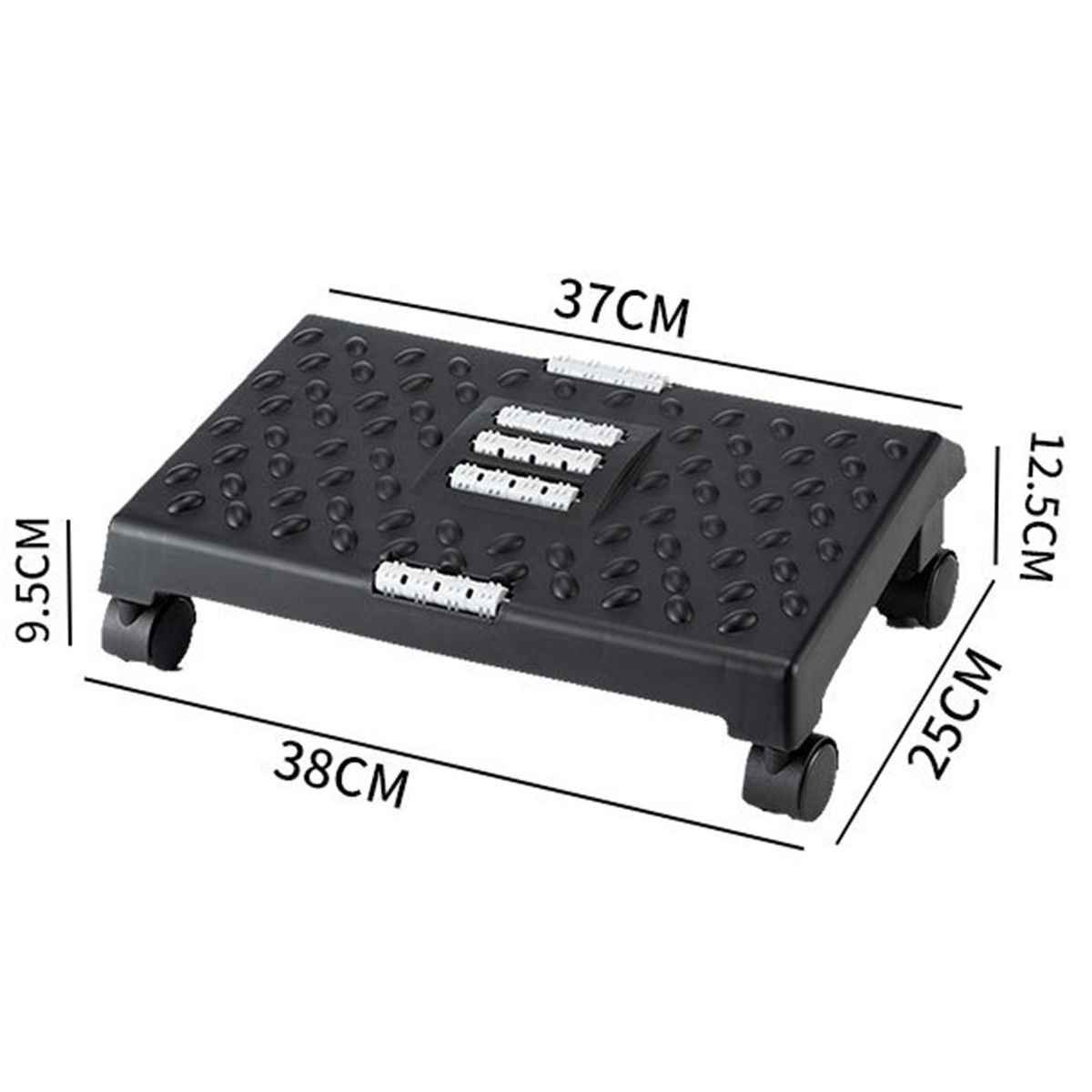 Study Footstool Rolling Relief Foot Ergonomic Massage Surface Easy Black
