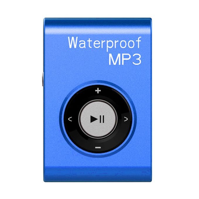 Top Quality Mp3 Music Player Waterproof Radio 4GB With Clip Blue
