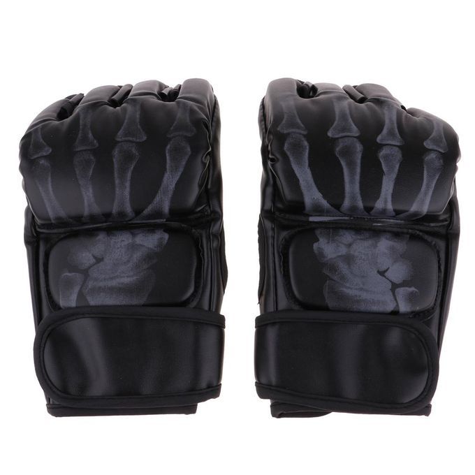 MMA  Half-Finger Boxing Fight  Sparring Punching Black2