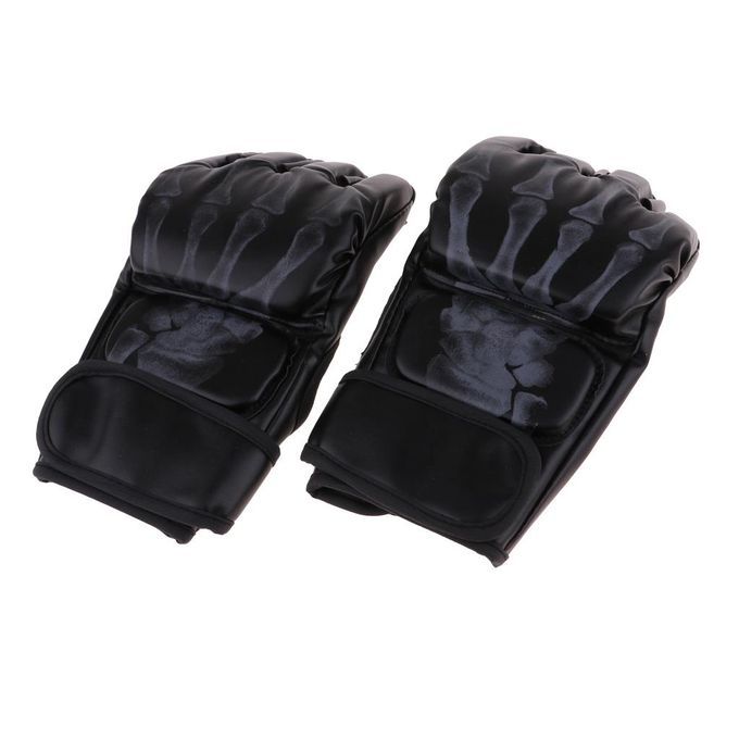 MMA  Half-Finger Boxing Fight  Sparring Punching Black2