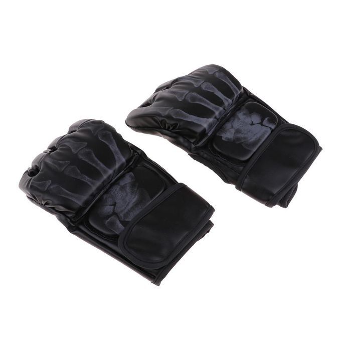 MMA  Half-Finger Boxing Fight  Sparring Punching Black2