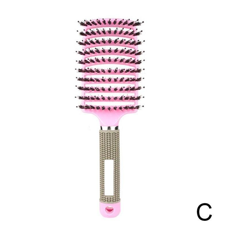 Combs For Haarborst P4H5 Brosse Brushes Demelante Cheveux Massage Brush Hair Hairdressing Boar Bristle Head Comb Crepus Brushie