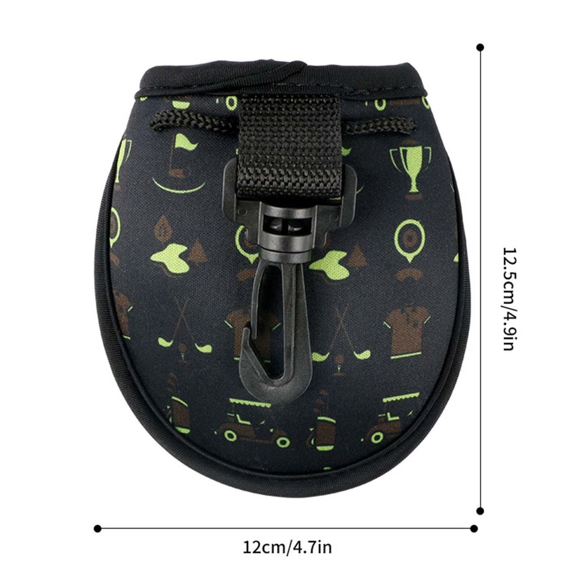Golf Storage Bag Protective Golf Ball Holder Black