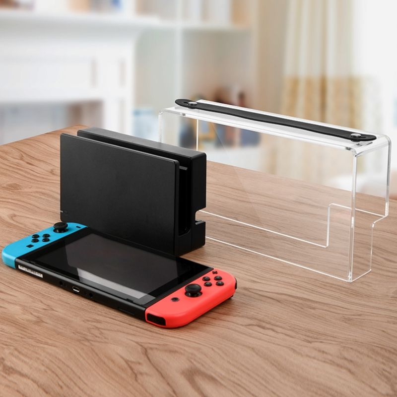 Game Stand Acrylic Dustproof Carrying Case For Switch OLED