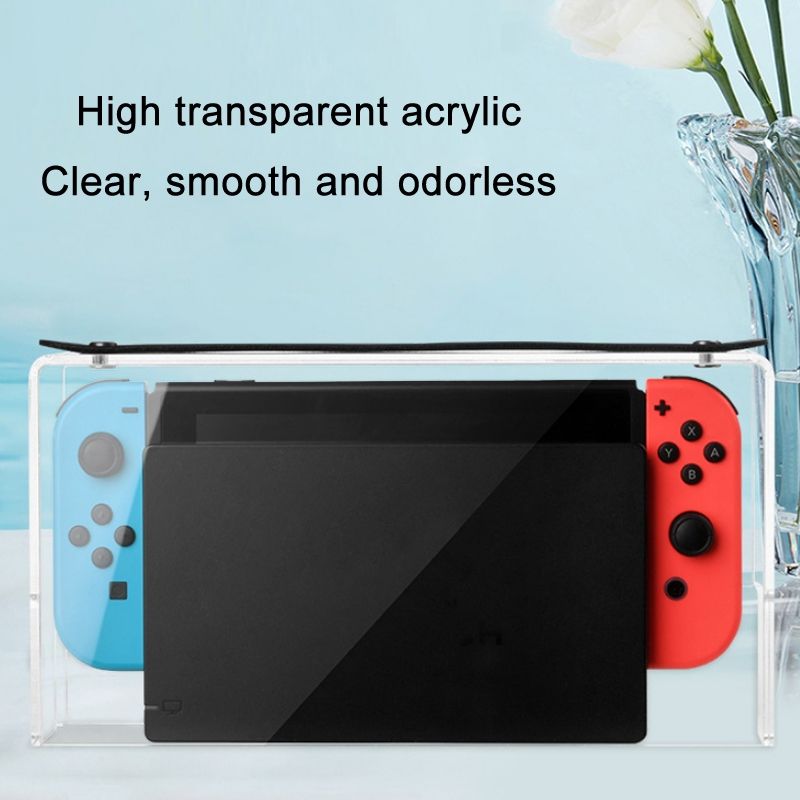 Game Stand Acrylic Dustproof Carrying Case For Switch OLED