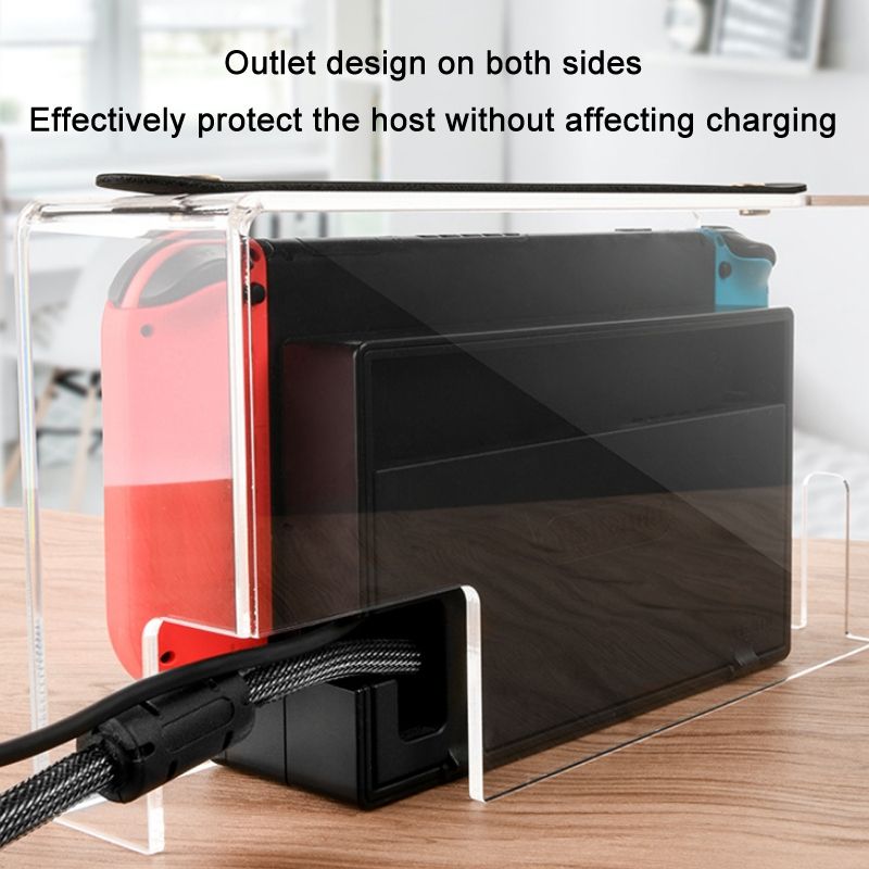 Game Stand Acrylic Dustproof Carrying Case For Switch OLED