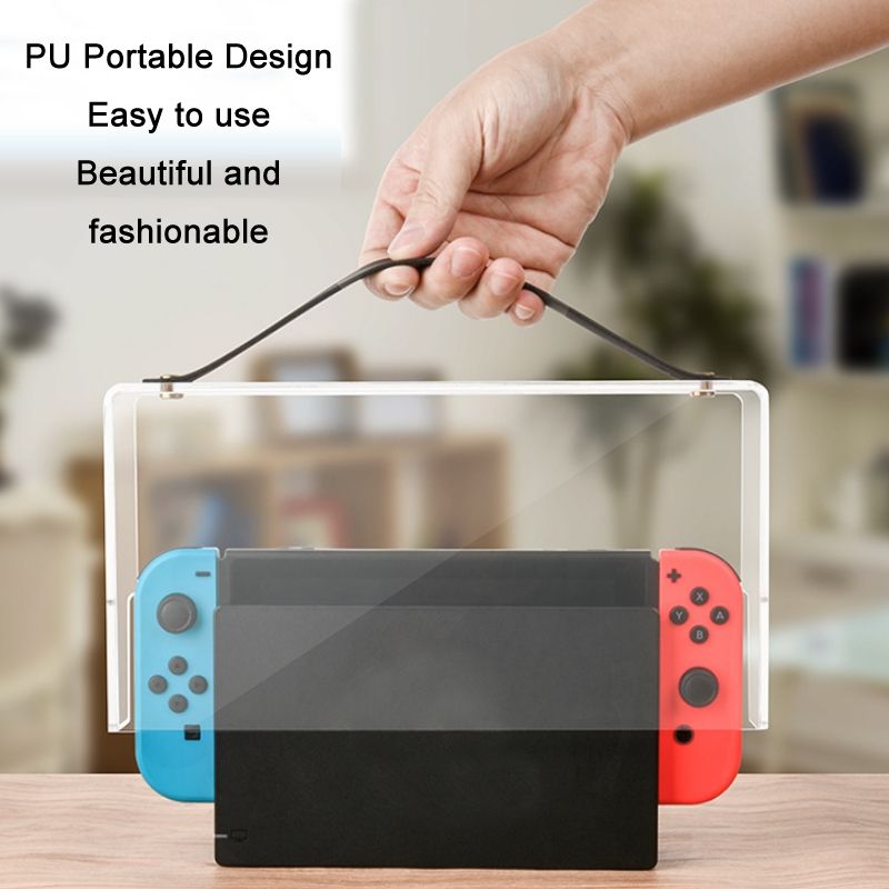 Game Stand Acrylic Dustproof Carrying Case For Switch OLED