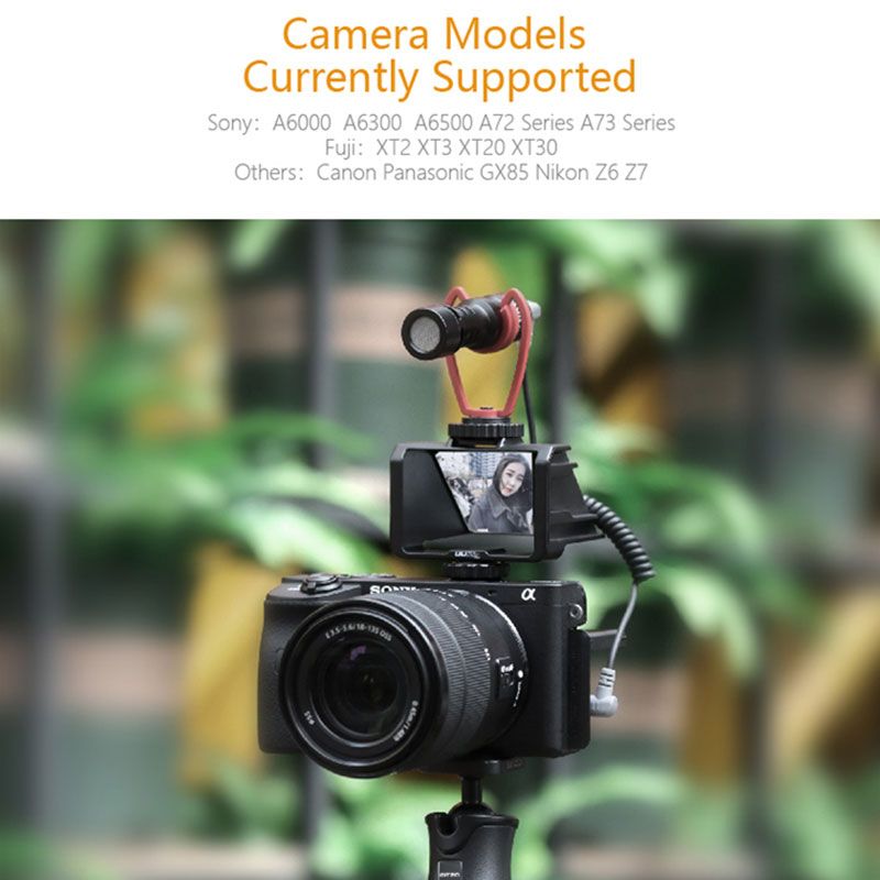 UURig Vlog Camera Flip Screen Bracket For Selfie Mirrorless