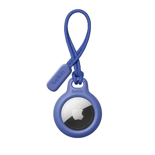 Secure Holder With Strap For Airtag - Blue