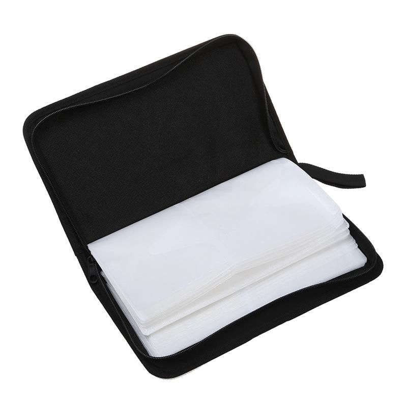 80 VCD DVD CD Faux Leather Case Storage Holder Organizer