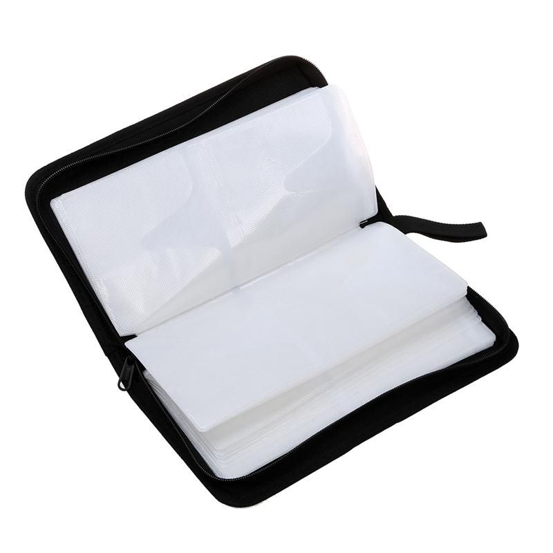 80 VCD DVD CD Faux Leather Case Storage Holder Organizer
