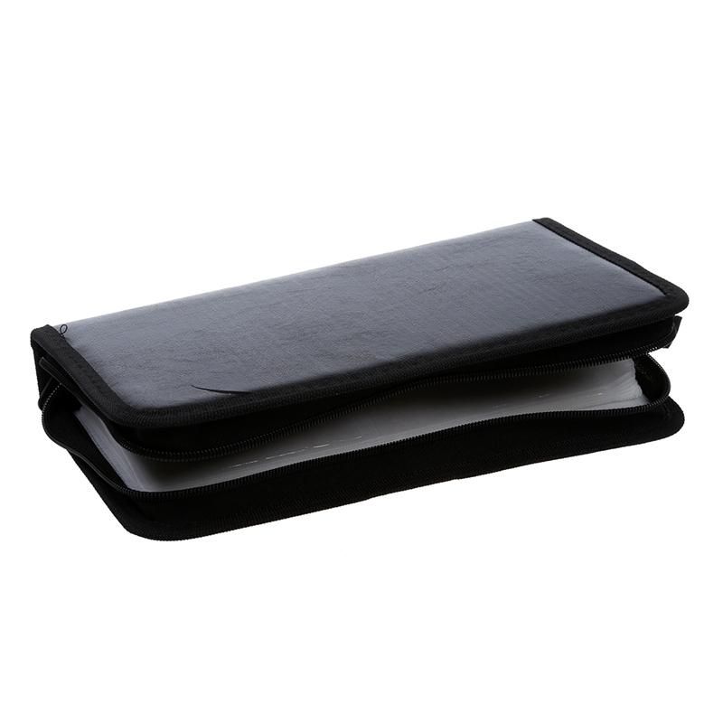 80 VCD DVD CD Faux Leather Case Storage Holder Organizer