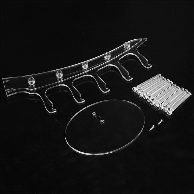 Plastic 5 Pair Sunglasses Glasses Show Rack Counter Display Stand Holder Transparent