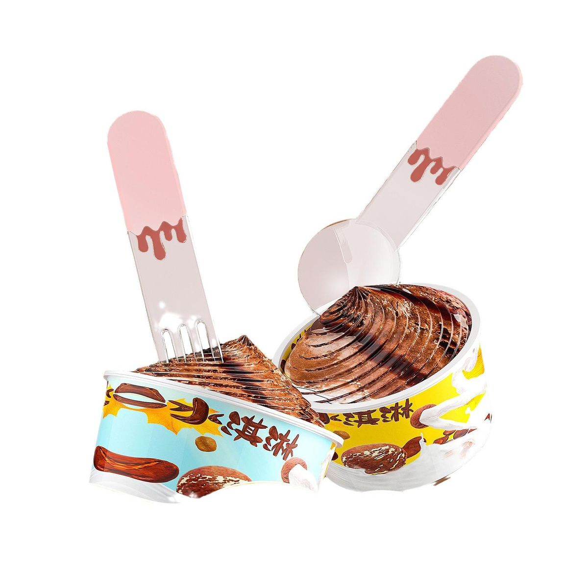 High-quality Dessert Spoon Set Versatile Food-grade Spoon Set for Home Pink