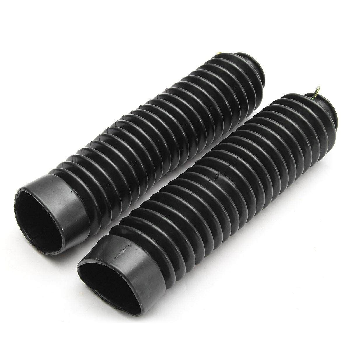 2Pcs Universal Motorcycle Rubber Fork Shock Cover Dirtbike Gaiters Gators Boots