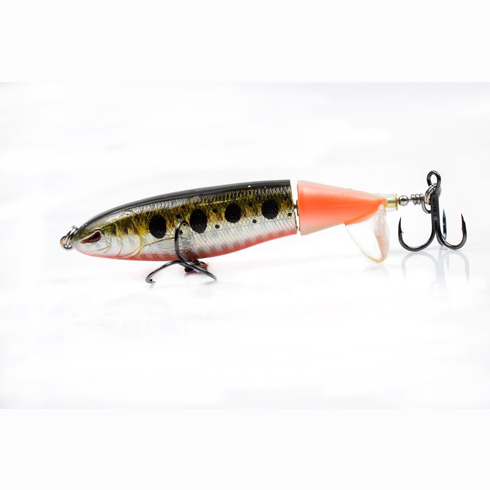Topwater Popper Bionic Propeller Tractor Hard Bait Fishing