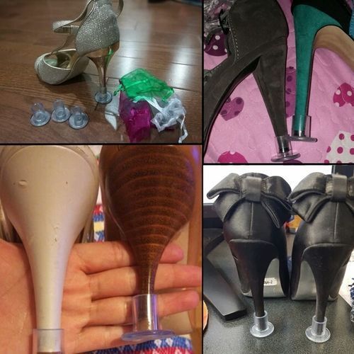 High Heel Protector Stopper Guard (Wide /Large) 1 Pair - Clear