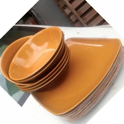 12 Pieces Unbreakable Ceramic Flat Plates