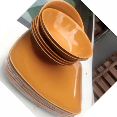 12 Pieces Unbreakable Ceramic Flat Plates