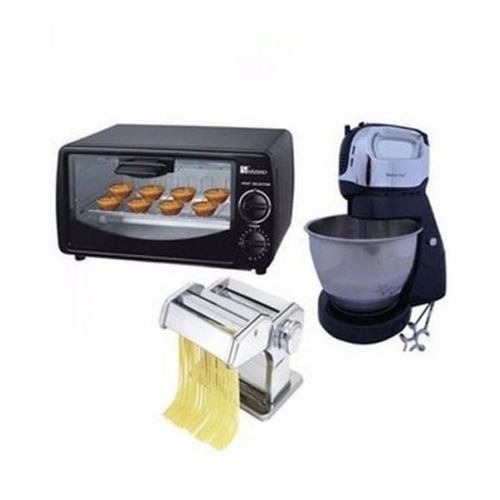 12L Oven + Chin Chin Cutter + Cake Mixer