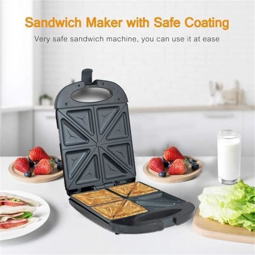1400W Large Electric 4 Slice Bread Toaster / Sandwich Maker