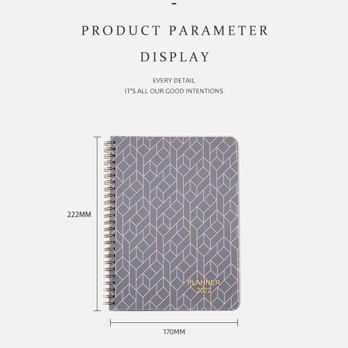 A5 2022 Planner English Version Schedule Notebook Goal