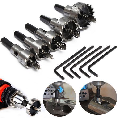 1Set High Speed Steel HSS Drill Bit Hole Saw Set Stainless Steel Me