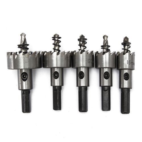 1Set High Speed Steel HSS Drill Bit Hole Saw Set Stainless Steel Me