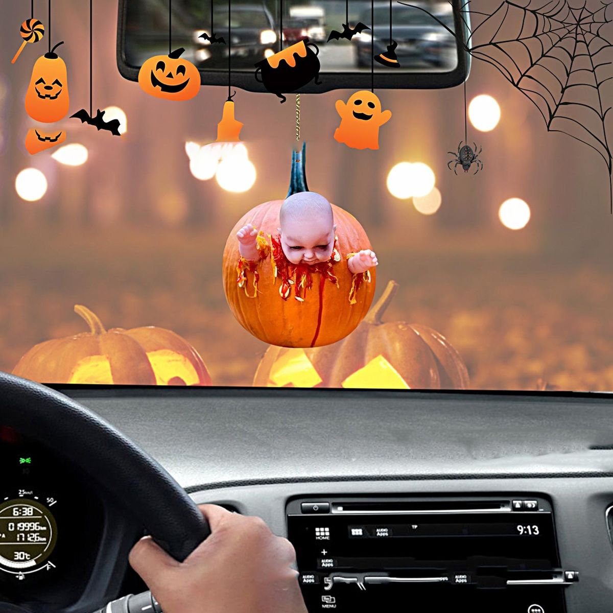 Hanging Widget Hanging Charm Interior Rearview Pendant Decor D