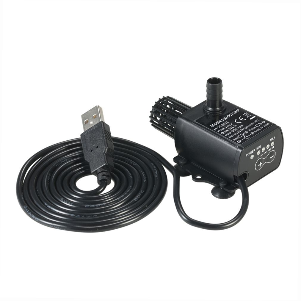 Ultra-quiet Mini USB DC5V 4.8W 300L/H Lift 300cm