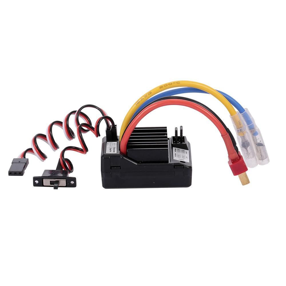 AX-D60A 60A Waterproof Brushed ESC Speed Controller for 1/10 RC Car Off-road Truck RC Boat 2S LiPo 6-8S NiMh Battery