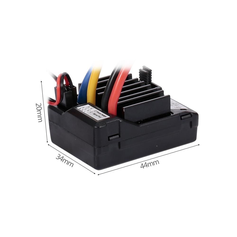 AX-D60A 60A Waterproof Brushed ESC Speed Controller for 1/10 RC Car Off-road Truck RC Boat 2S LiPo 6-8S NiMh Battery