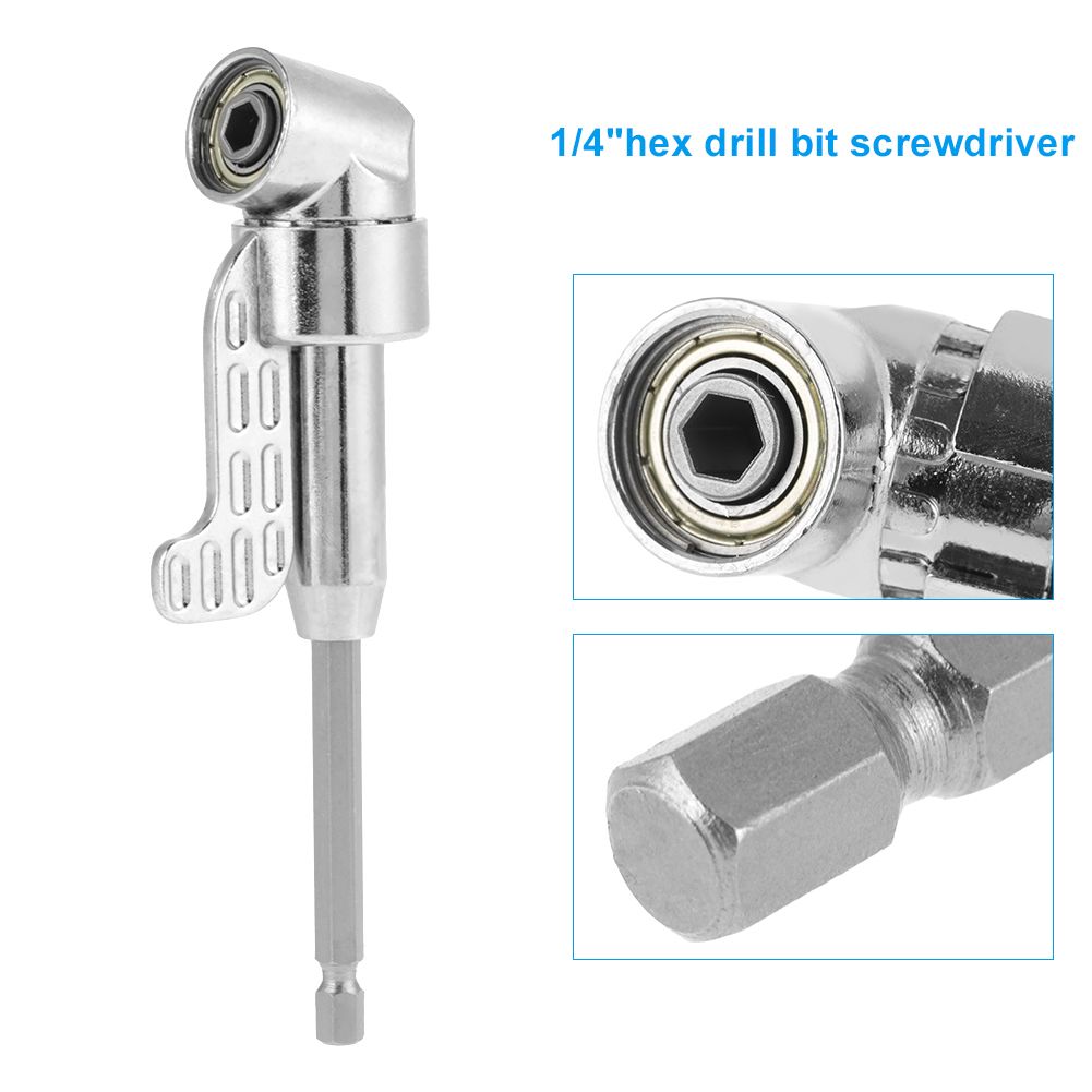 1/4” 105 Degree Angle Magnetic Hex Screwdriver Extension
