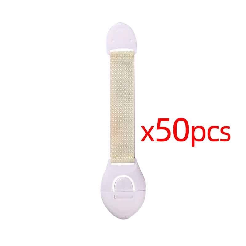 Safety Plastic Children Protection Lock Cabinet Beige
