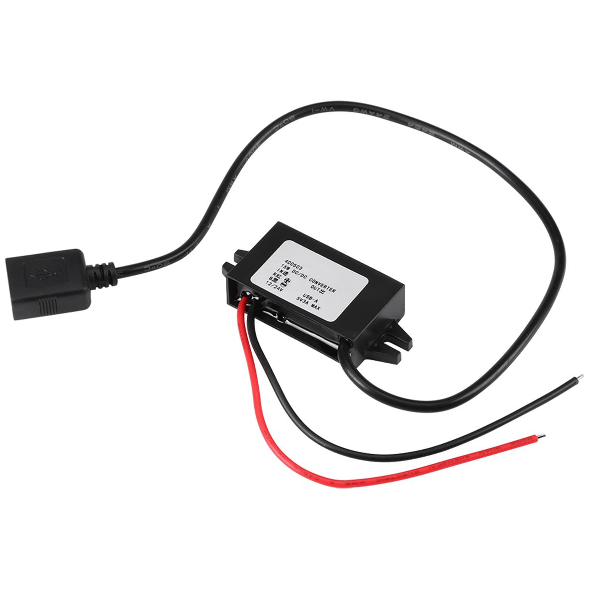 1pc DC-DC Buck Adapter 12V/24V To USB 5V 3A Converter