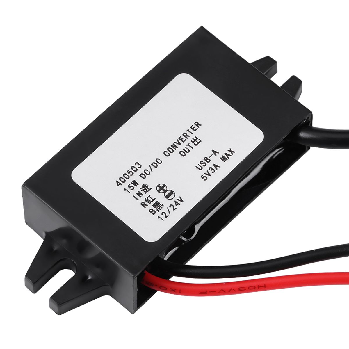 1pc DC-DC Buck Adapter 12V/24V To USB 5V 3A Converter