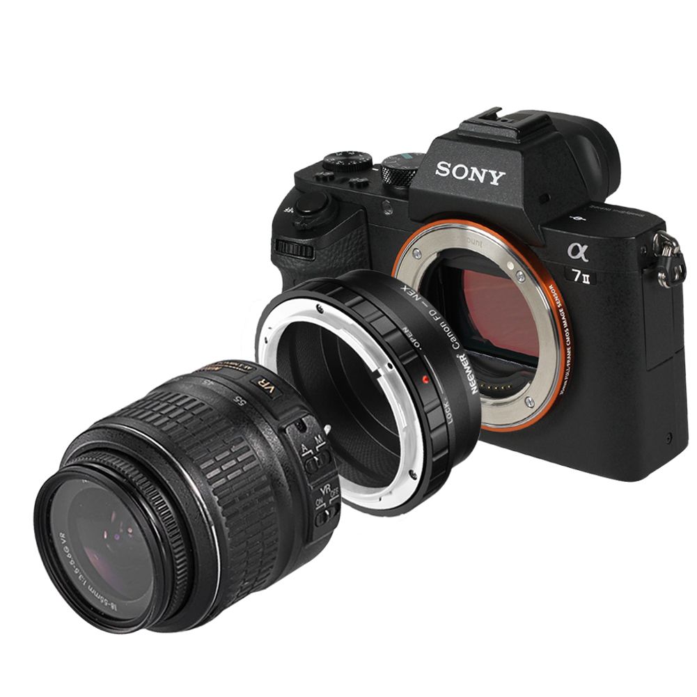 Neewer® Lens Mount Adapter For Canon FD, FL Lens To Sony Alpha NEX E-Mount Camera, Fits Sony NEX-3 NEX-3C NEX-3N NEX-5 NEX-5C NEX-5N NEX-5R NEX-5T NEX-6 NEX-7 NEX-F3 NEX-VG10 VG20