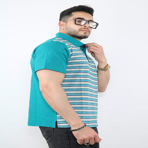Stripes Men Polo Shirt - Green
