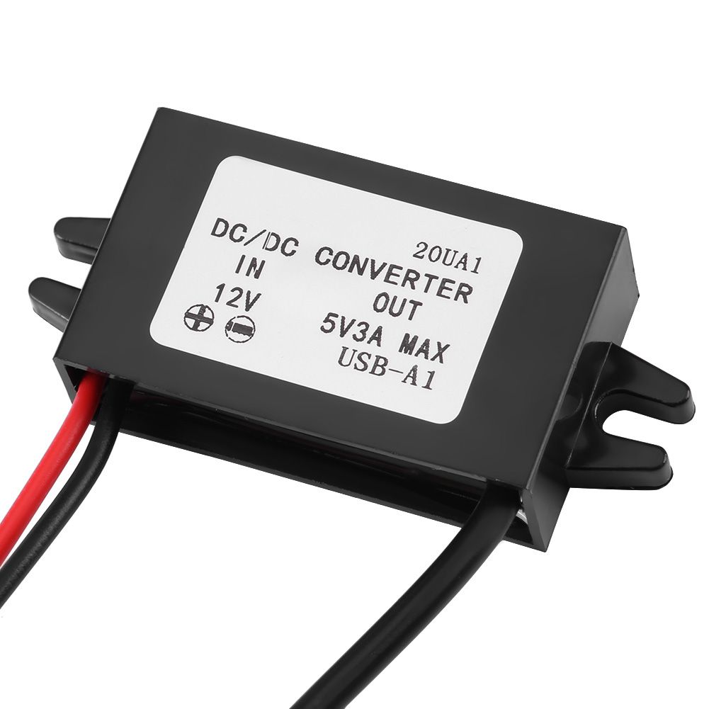 Car DC 12V To 5V 3A 15W Step Down Converter Regulator With