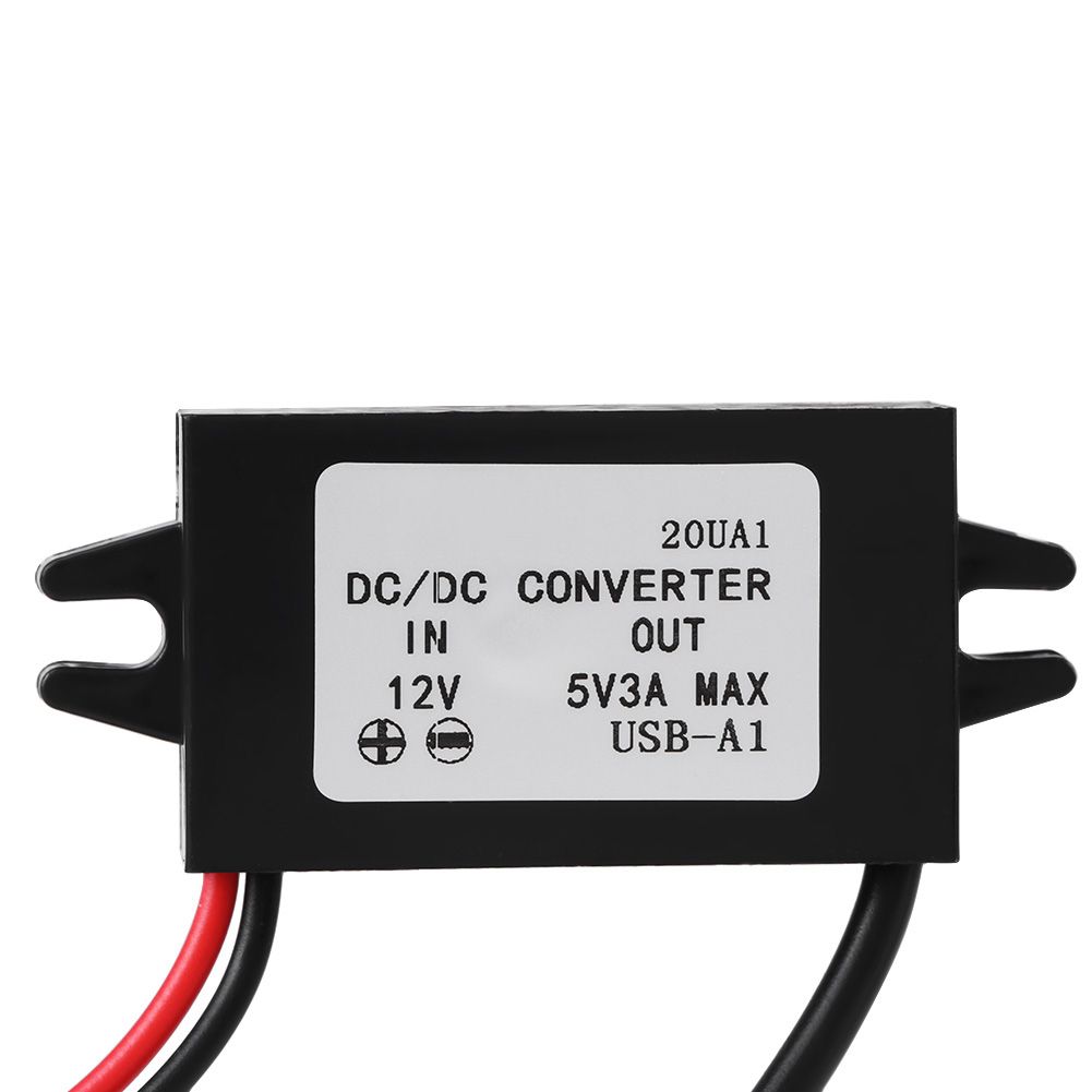 Car DC 12V To 5V 3A 15W Step Down Converter Regulator With