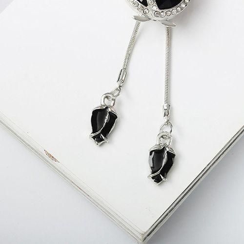 Women Flower Long Adjustable Chain Pendant Sweater
