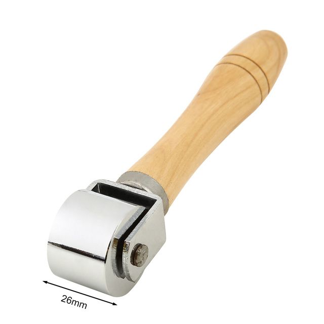 Leather Press Edge Roller Wooden Handle Leather Cr