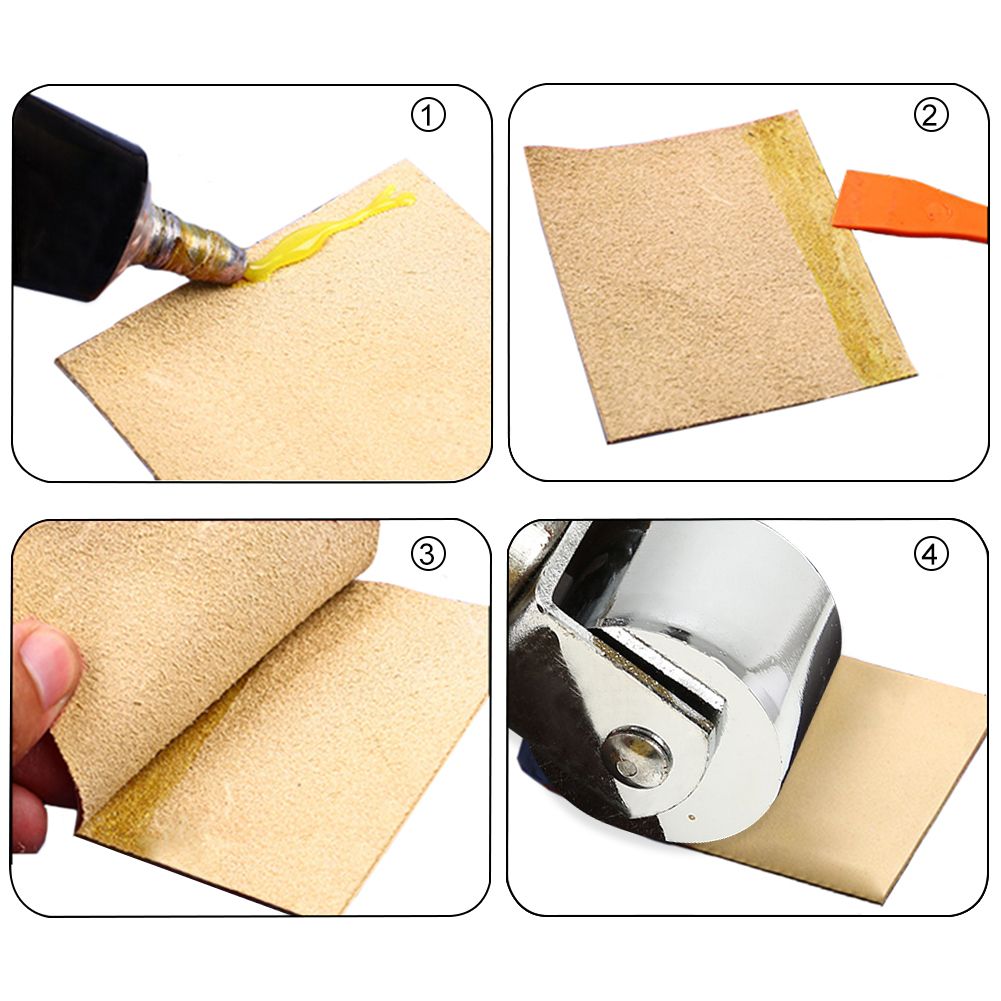 Leather Press Edge Roller Wooden Handle Leather Cr