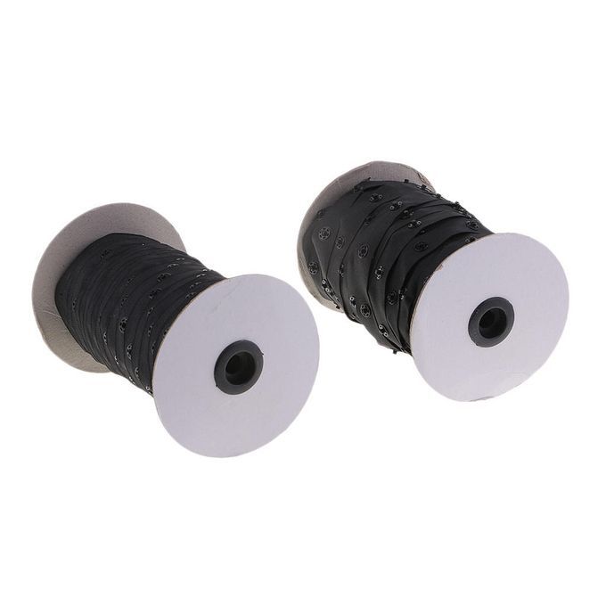 50 Yards Snap Fastener Tape, By The Meter Black