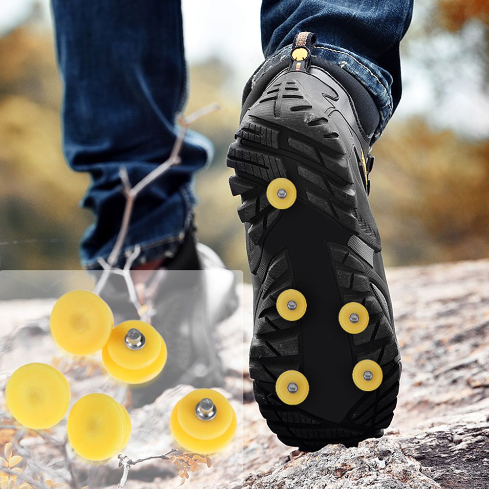 10pcs Teeth Nail For Ice Snow Climbing Crampons Spike Winter Outdoor Anti-slip
