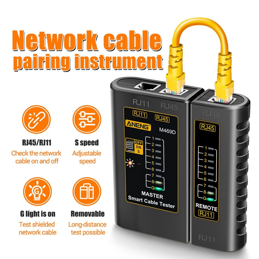 ANENG M469D RJ45 Cable Lan Tester Network Cable Tester RJ11