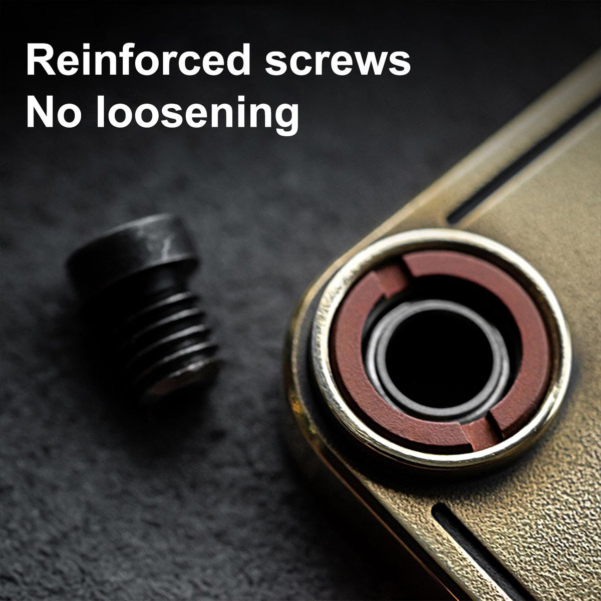 Magnetic Fidget Slider Fidget EDC Push Card Decompression Toy Red Bronze