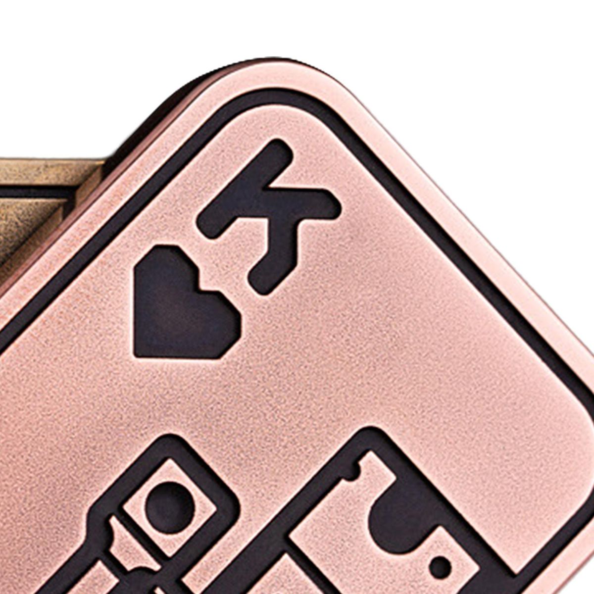 Magnetic Fidget Slider Fidget EDC Push Card Decompression Toy Red Bronze