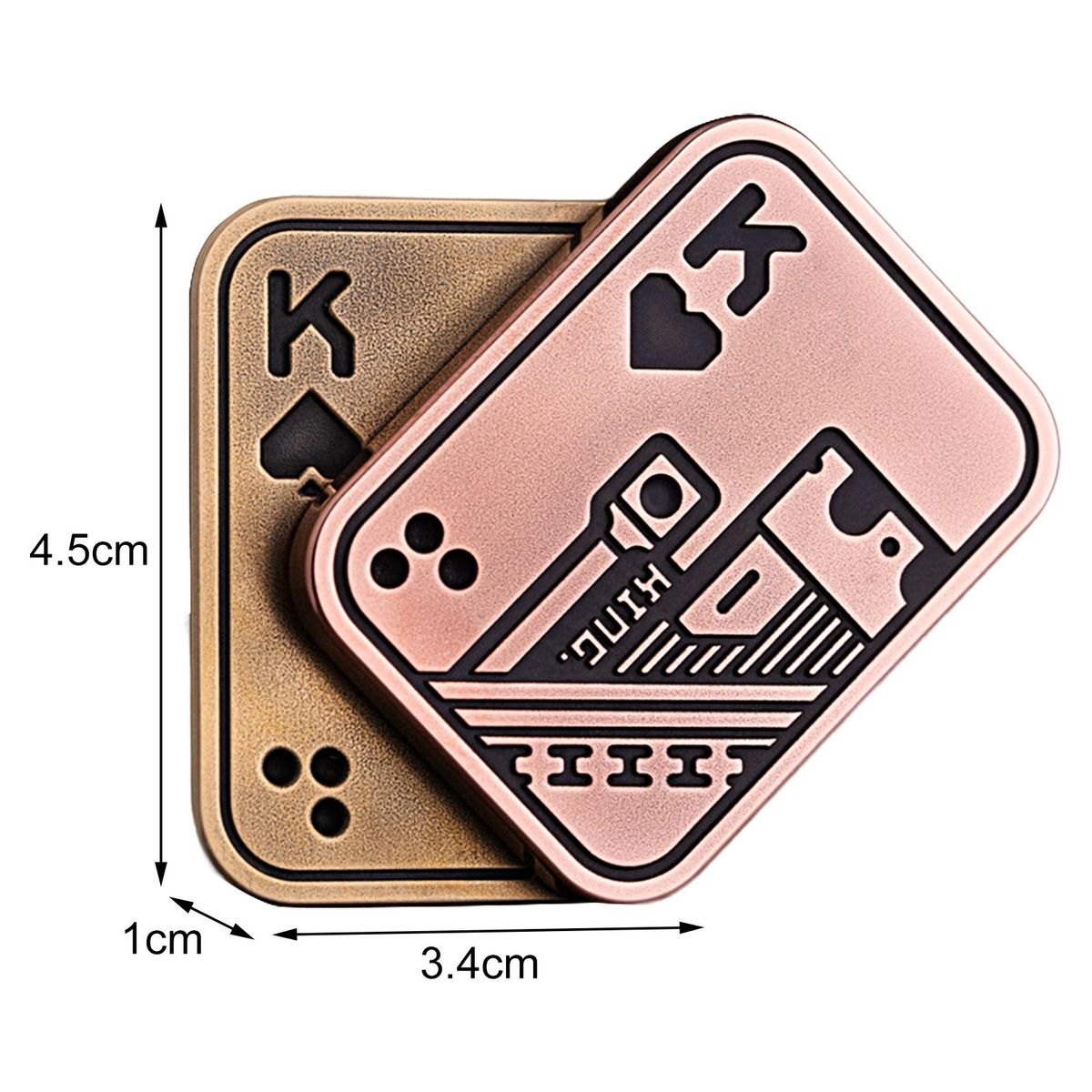 Magnetic Fidget Slider Fidget EDC Push Card Decompression Toy Red Bronze