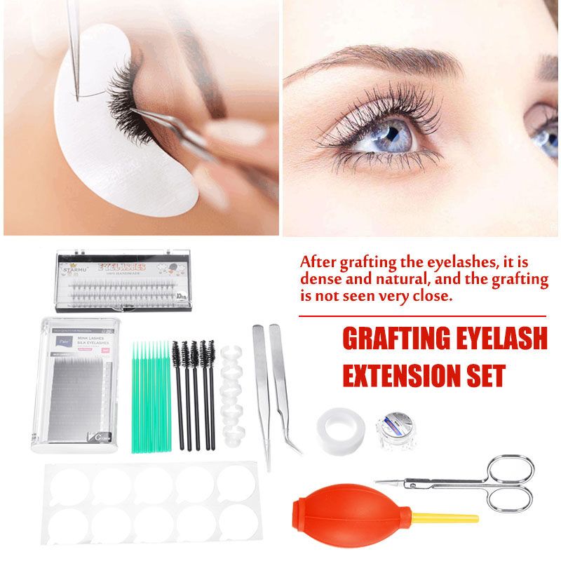 29Pcs False Eyelash Eye Lashes Extension Holder Planting Grafting Tray Tool